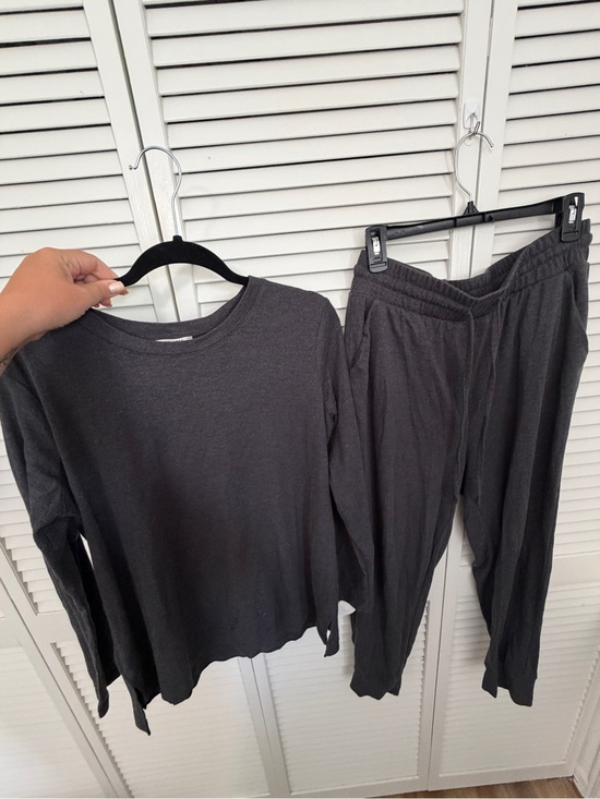 Zenana Outfitters Pants - Zenana Outfitters Charcoal Two-Piece Lounge Top & Joggers Size XL